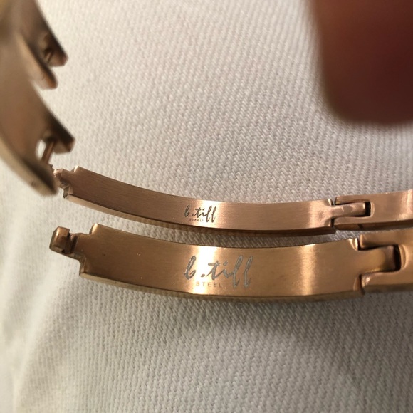 B.tiff New York SET of 2 - Rose Gold bracelets - Picture 6 of 8
